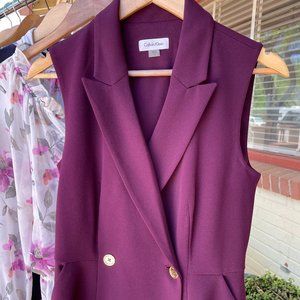 Calvin Klein Purple Dress